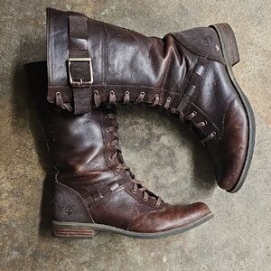 Timberland Women's Brown Leather Boots Cottagecore